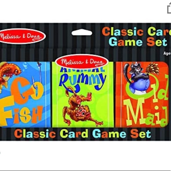 Melissa & Doug Classic Card Games Set - Old Maid, Go Fish, Rummy, New, ages 3+ - Picture 6 of 16